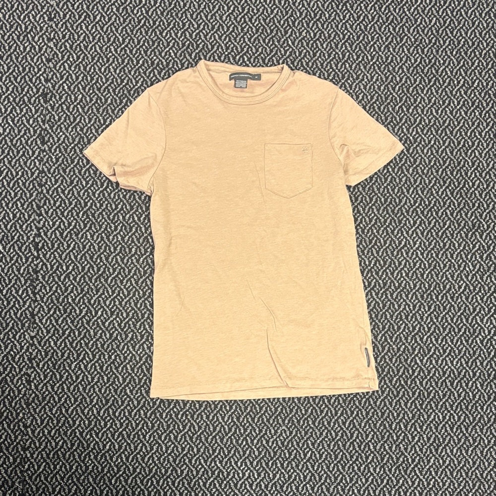 French Connection Light Tan Short Sleeve Tee